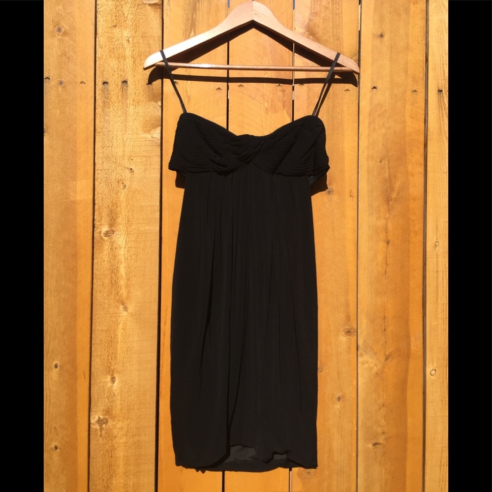 BCBGMaxAzria Open Back Black Dress